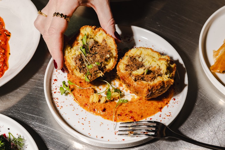 three cheese croquette